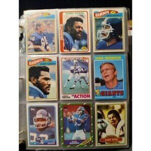 18 Card Football Lot New York Giants Taylor Carson Csonka Tucker
